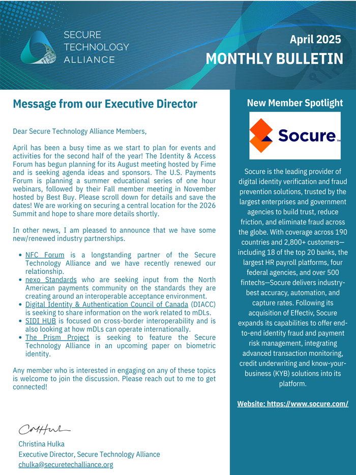 April 2025 Newsletter