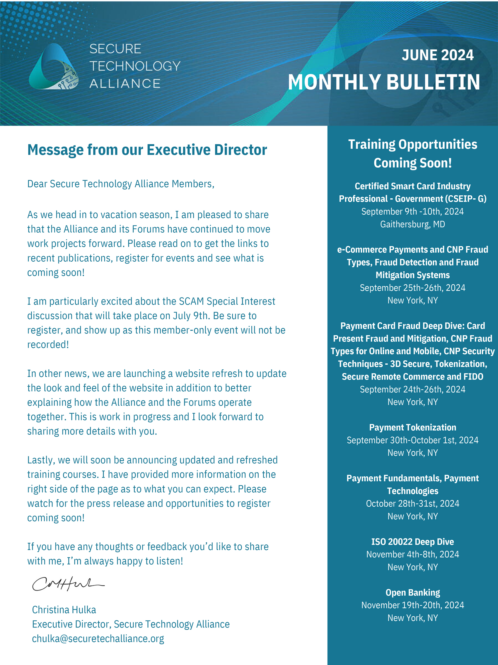 June Newsletter